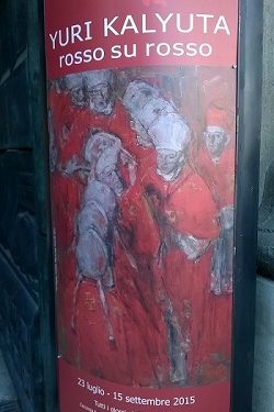Yuri Kalyuta’s works in Rome : Red on red