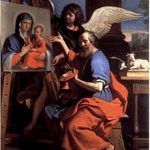 San Luca che mostra un quadro della Vergine - Guercino