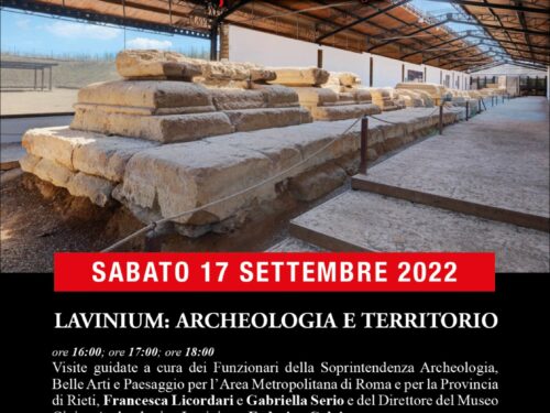 Apertura dell’area archeologica dell’antica Lavinium